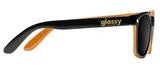 Glassy Sunhaters Leonard Black/Orange Sunglasses
